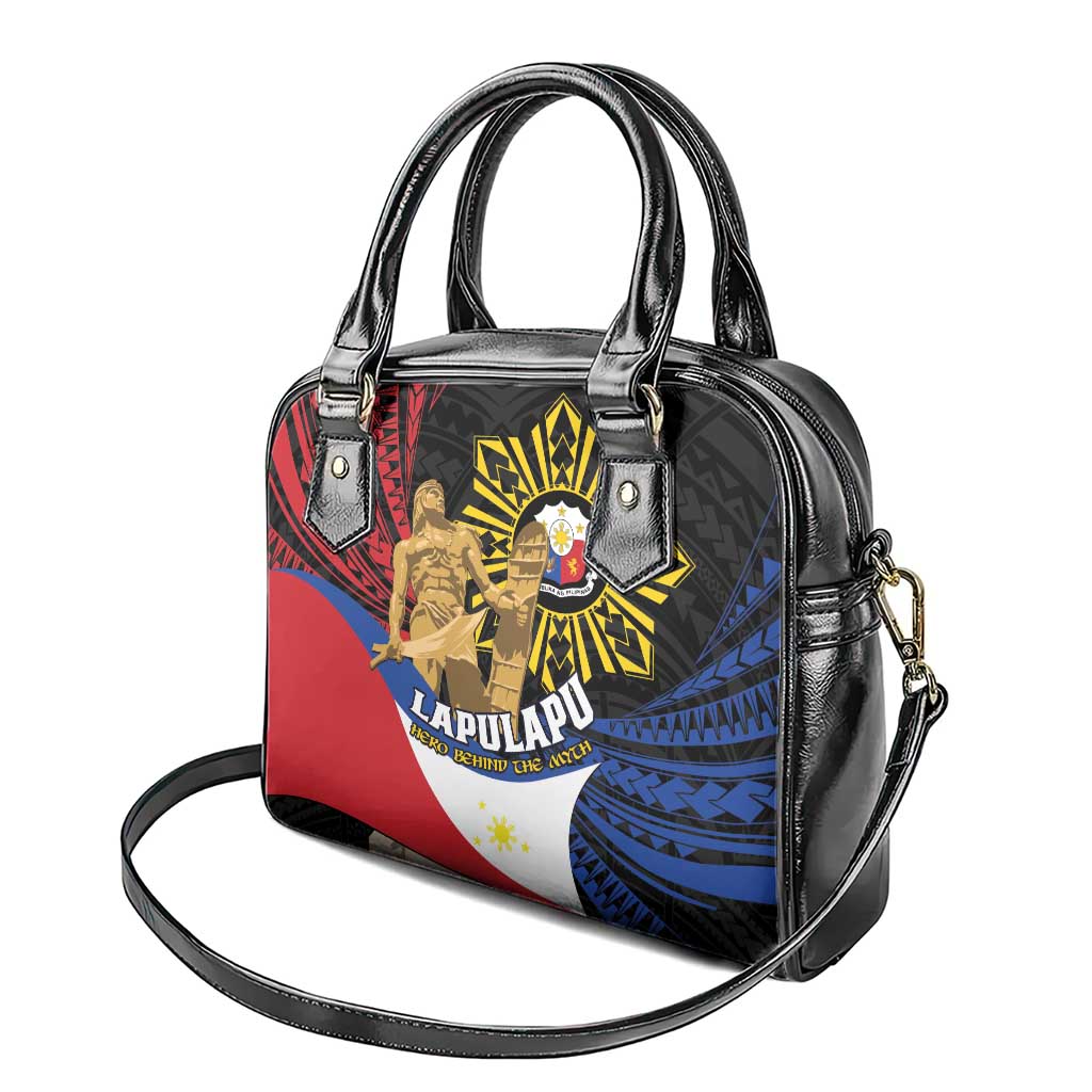 Lapulapu The First Filipino Hero Shoulder Handbag Polynesian Pattern