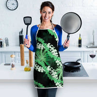 Puakenikeni Maile Lei Apron Frangipani Green Tropical Leaves