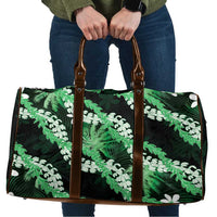 Puakenikeni Maile Lei Travel Bag Frangipani Green Tropical Leaves