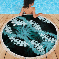Puakenikeni Maile Lei Beach Blanket Frangipani Turquoise Tropical Leaves