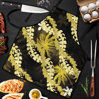 Puakenikeni Maile Lei Apron Frangipani Yellow Tropical Leaves