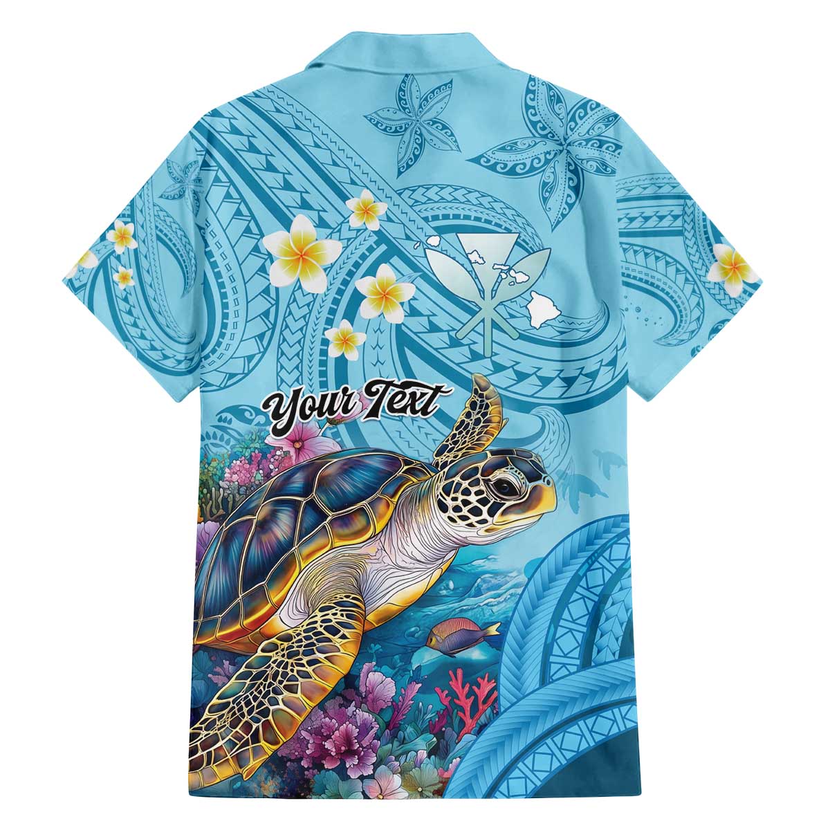 Personalized Hawaii Sea Turtle Family Matching Off The Shoulder Long Sleeve Dress and Hawaiian Shirt Hawaii Map Ocean Vibes LT01 - Polynesian Pride