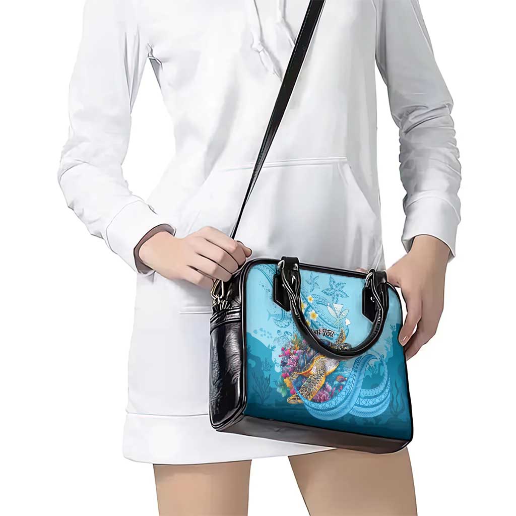 Personalized Hawaii Sea Turtle Shoulder Handbag Hawaii Map Ocean Vibes