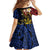 Philippines Spirit Tribal Sun Plumeria Family Matching Off The Shoulder Long Sleeve Dress and Hawaiian Shirt Red And Blue Polynesian Pattern