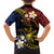 Philippines Spirit Tribal Sun Plumeria Family Matching Off Shoulder Maxi Dress and Hawaiian Shirt Red And Blue Polynesian Pattern