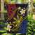 Philippines Spirit Tribal Sun Plumeria Garden Flag Red And Blue Polynesian Pattern
