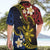Philippines Spirit Tribal Sun Plumeria Hawaiian Shirt Red And Blue Polynesian Pattern