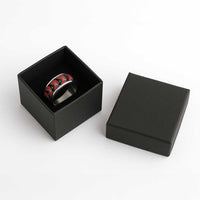 Papua New Guinea 50th Independence Classic Ring PNG Batik Pattern - Polynesian Pride