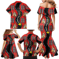 Papua New Guinea 50th Independence Family Matching Mermaid Dress and Hawaiian Shirt PNG Batik Pattern LT01 - Polynesian Pride