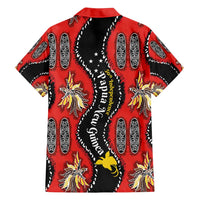 Papua New Guinea 50th Independence Family Matching Off Shoulder Maxi Dress and Hawaiian Shirt PNG Batik Pattern LT01 - Polynesian Pride