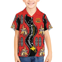 Papua New Guinea 50th Independence Family Matching Puletasi and Hawaiian Shirt PNG Batik Pattern - Polynesian Pride
