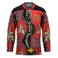 Papua New Guinea 50th Independence Hockey Jersey PNG Batik Pattern - Polynesian Pride