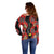 Papua New Guinea 50th Independence Off Shoulder Sweater PNG Batik Pattern - Polynesian Pride