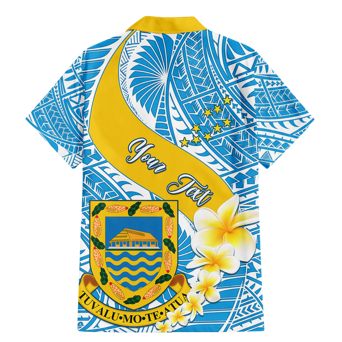 Personalised Tuvalu Independence Day Family Matching Mermaid Dress and Hawaiian Shirt Plumeria 45th Anniversary LT01 - Polynesian Pride