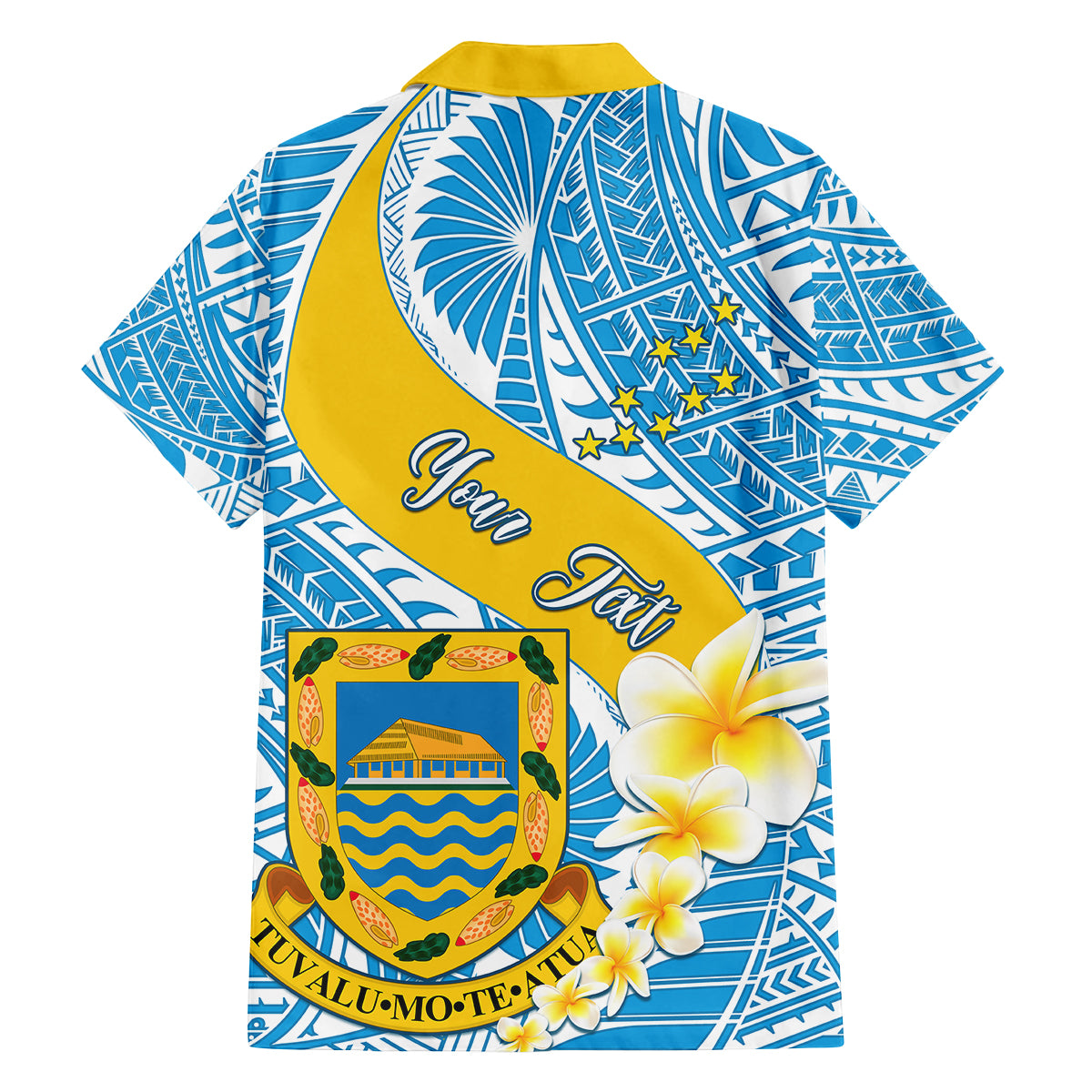 Personalised Tuvalu Independence Day Family Matching Summer Maxi Dress and Hawaiian Shirt Plumeria 45th Anniversary LT01 - Polynesian Pride