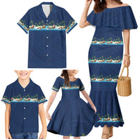 Hawaii Santa Riding Sea Turtle Family Matching Mermaid Dress and Hawaiian Shirt Mele Kalikimaka Polynesian Pattern LT01 - Polynesian Pride