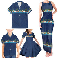 Hawaii Santa Riding Sea Turtle Family Matching Tank Maxi Dress and Hawaiian Shirt Mele Kalikimaka Polynesian Pattern LT01 - Polynesian Pride