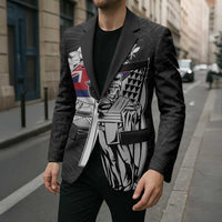 Personalized Hawaii King Kamehameha Blazer Flag Polynesian Pattern