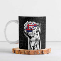 Personalized Hawaii King Kamehameha Ceramic Mug Flag Polynesian Pattern