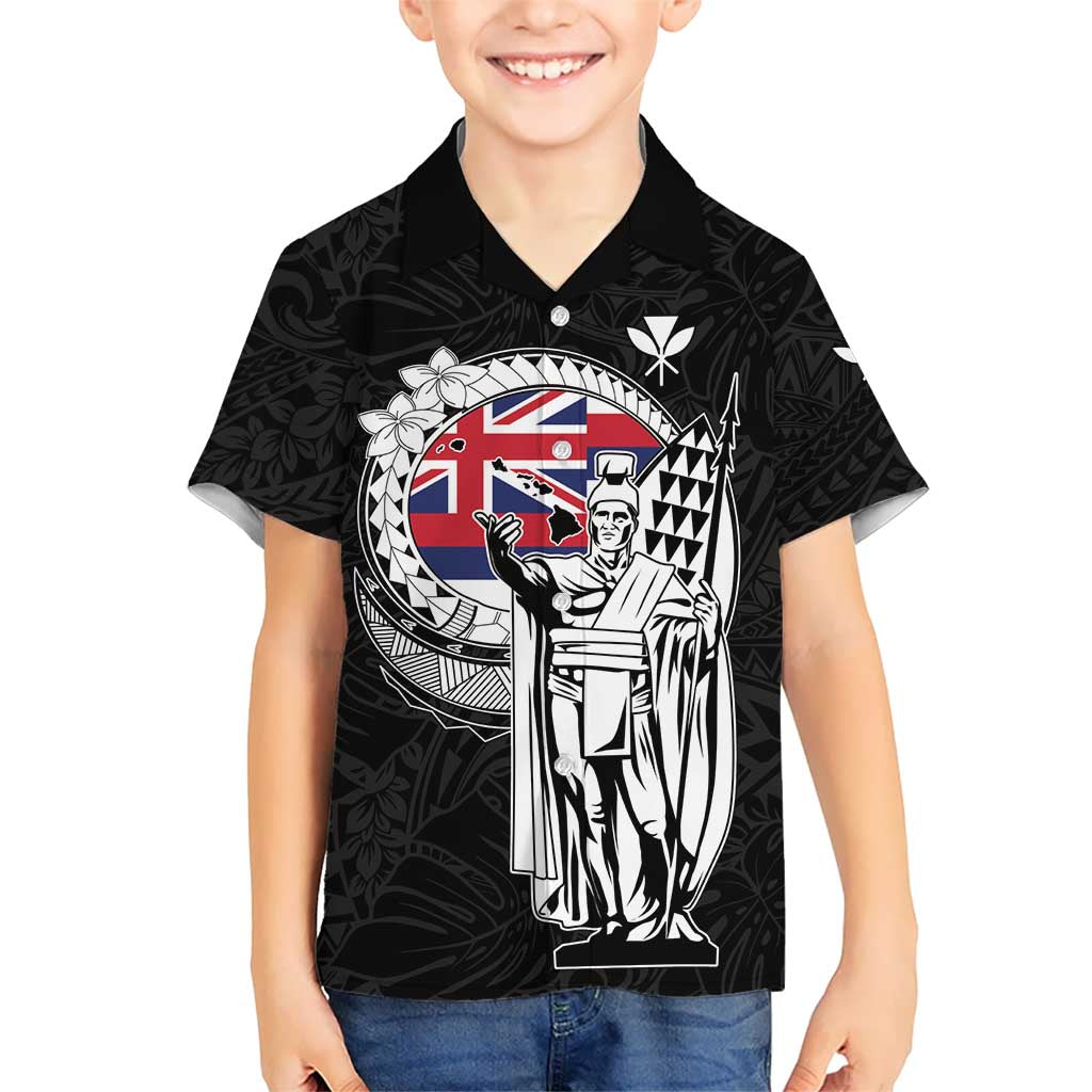 Personalized Hawaii King Kamehameha Family Matching Mermaid Dress and Hawaiian Shirt Flag Polynesian Pattern