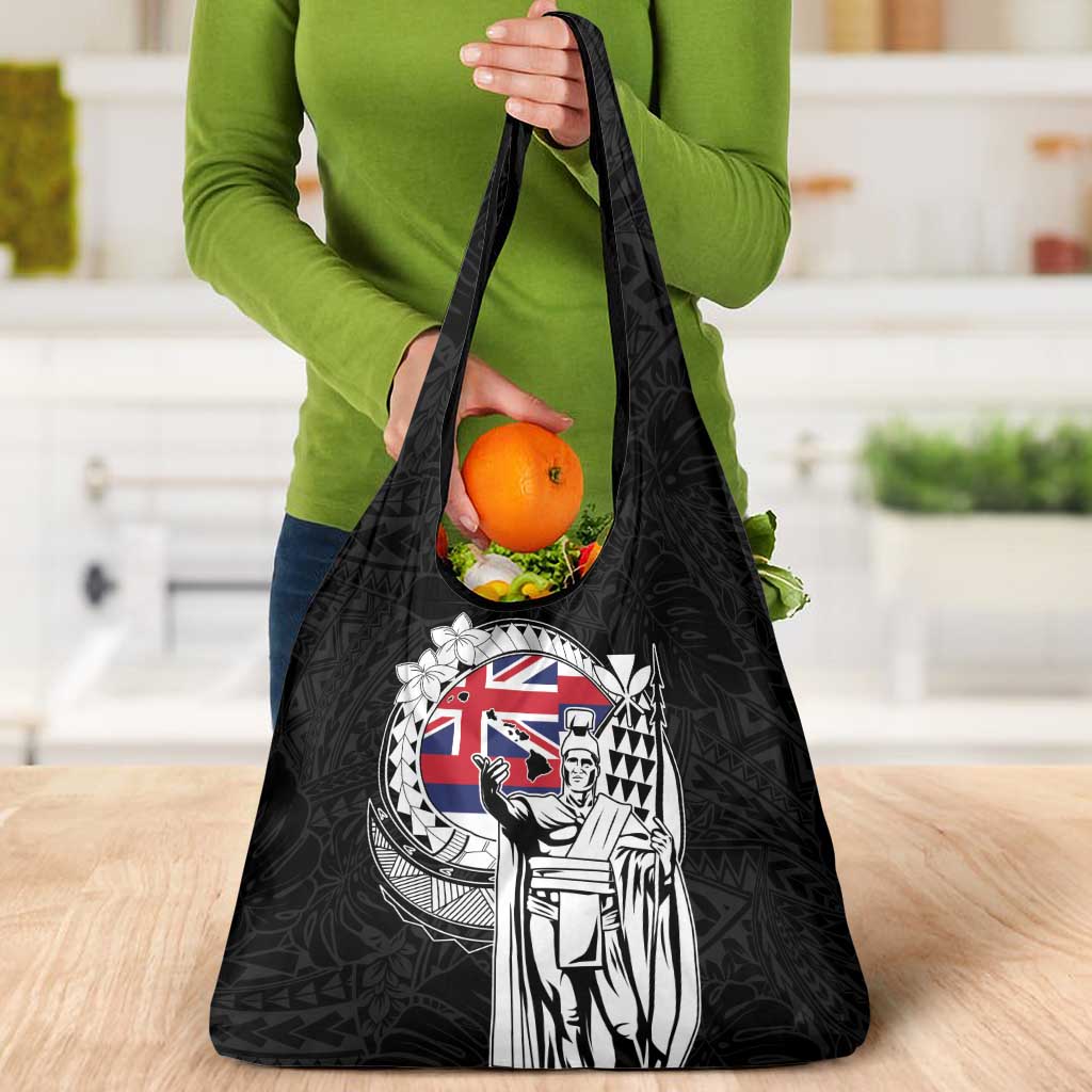 Hawaii King Kamehameha Grocery Bag Flag Polynesian Pattern