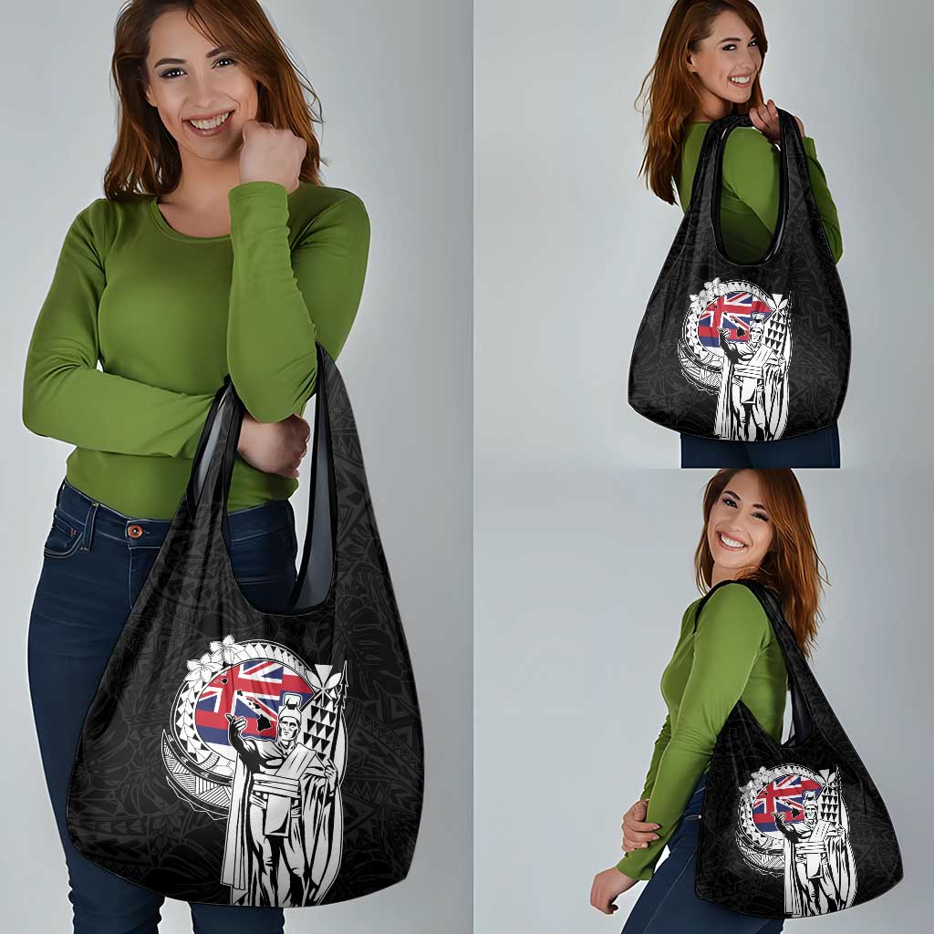 Hawaii King Kamehameha Grocery Bag Flag Polynesian Pattern