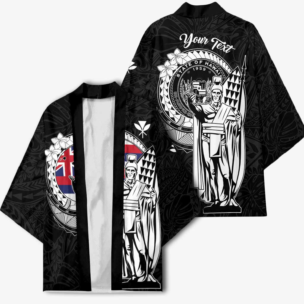 Personalized Hawaii King Kamehameha Kimono Flag Polynesian Pattern
