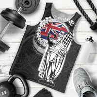 Personalized Hawaii King Kamehameha Men Tank Top Flag Polynesian Pattern