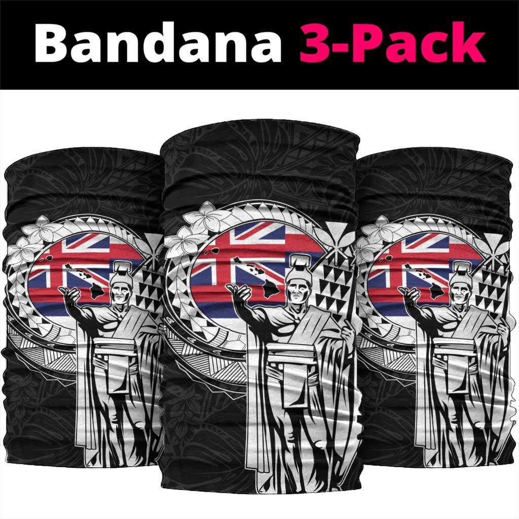 Hawaii King Kamehameha Neck Gaiter Flag Polynesian Pattern