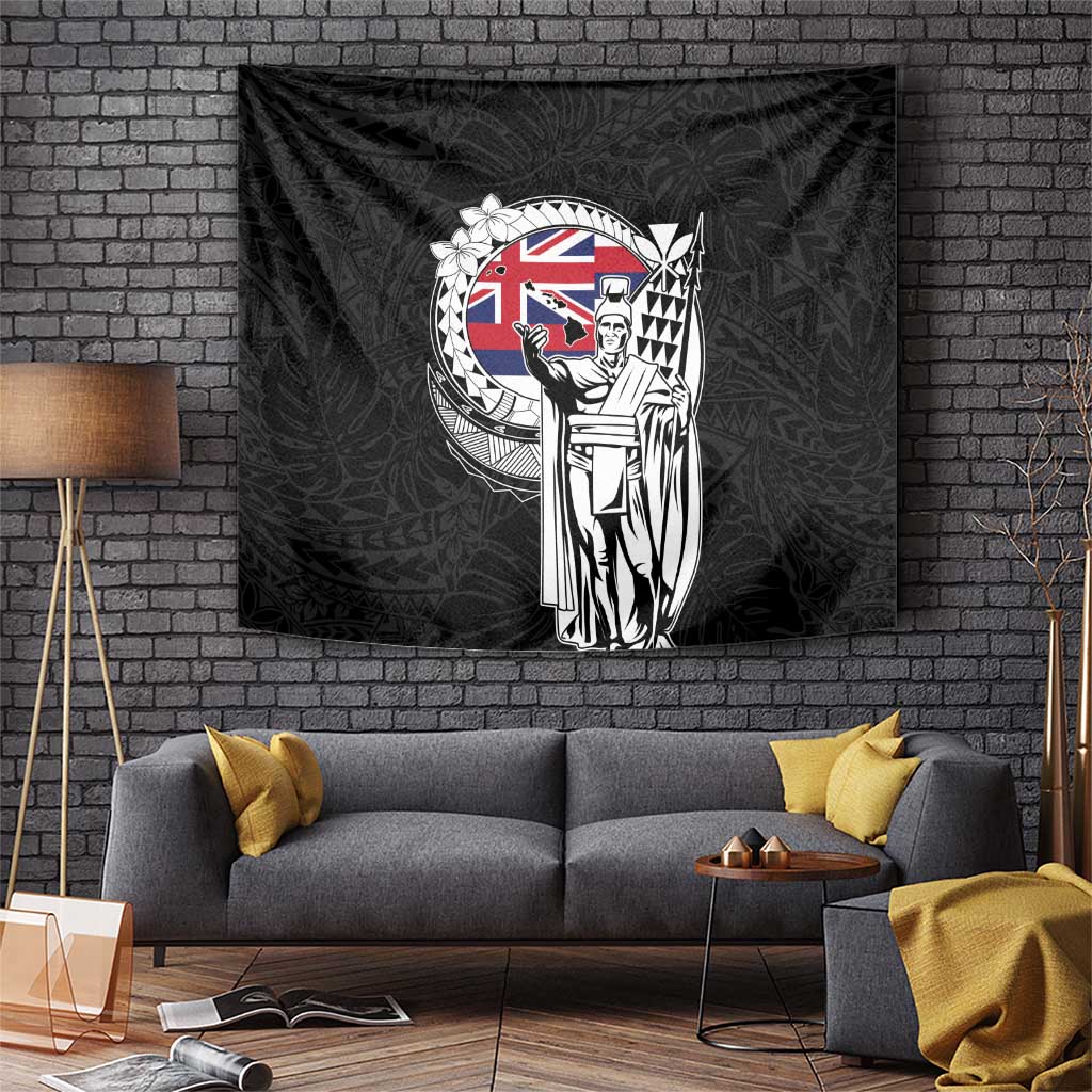 Hawaii King Kamehameha Tapestry Flag Polynesian Pattern