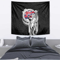 Hawaii King Kamehameha Tapestry Flag Polynesian Pattern