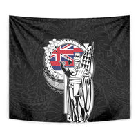 Hawaii King Kamehameha Tapestry Flag Polynesian Pattern