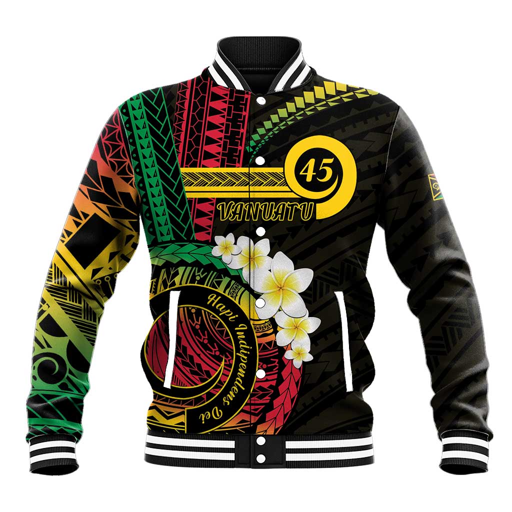 Vanuatu Independence Day Baseball Jacket Yumi 45th Hapi Indipendens Dei LT01
