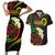 Vanuatu Independence Day Couples Matching Short Sleeve Bodycon Dress and Hawaiian Shirt Yumi 45th Hapi Indipendens Dei LT01