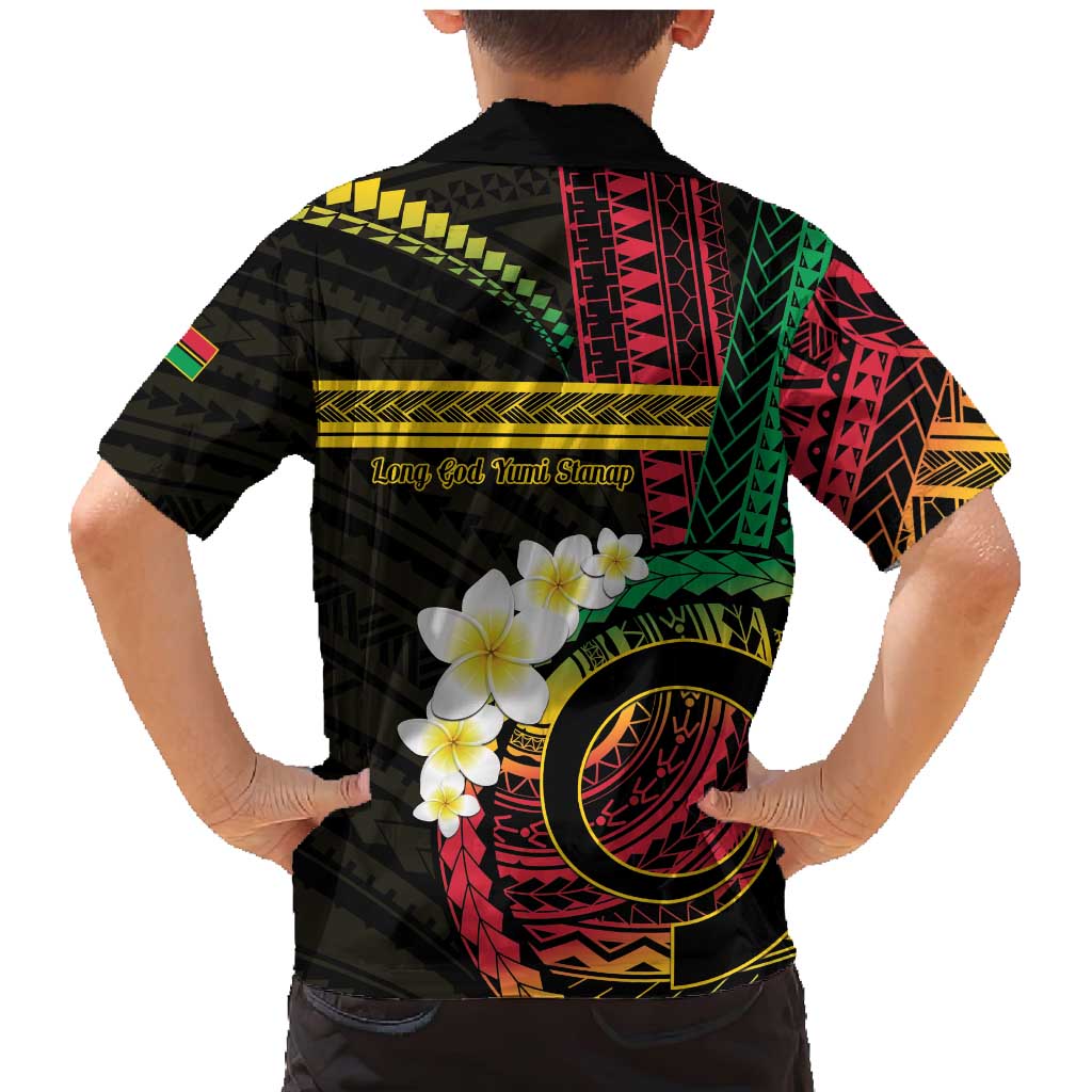 Vanuatu Independence Day Family Matching Mermaid Dress and Hawaiian Shirt Yumi 45th Hapi Indipendens Dei LT01