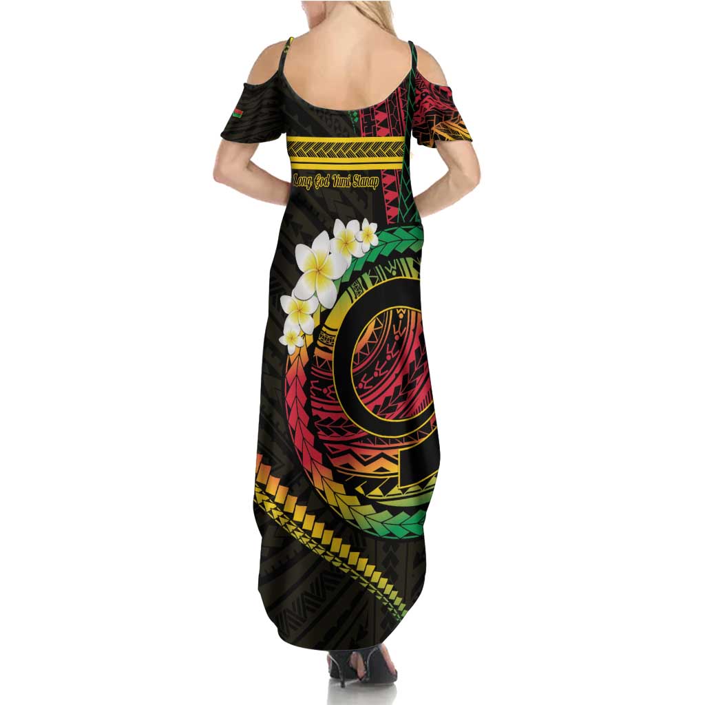 Vanuatu Independence Day Family Matching Summer Maxi Dress and Hawaiian Shirt Yumi 45th Hapi Indipendens Dei LT01