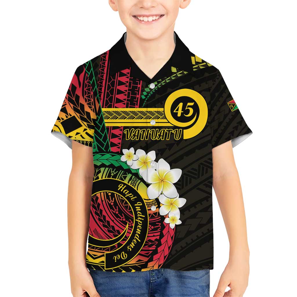 Vanuatu Independence Day Family Matching Tank Maxi Dress and Hawaiian Shirt Yumi 45th Hapi Indipendens Dei LT01