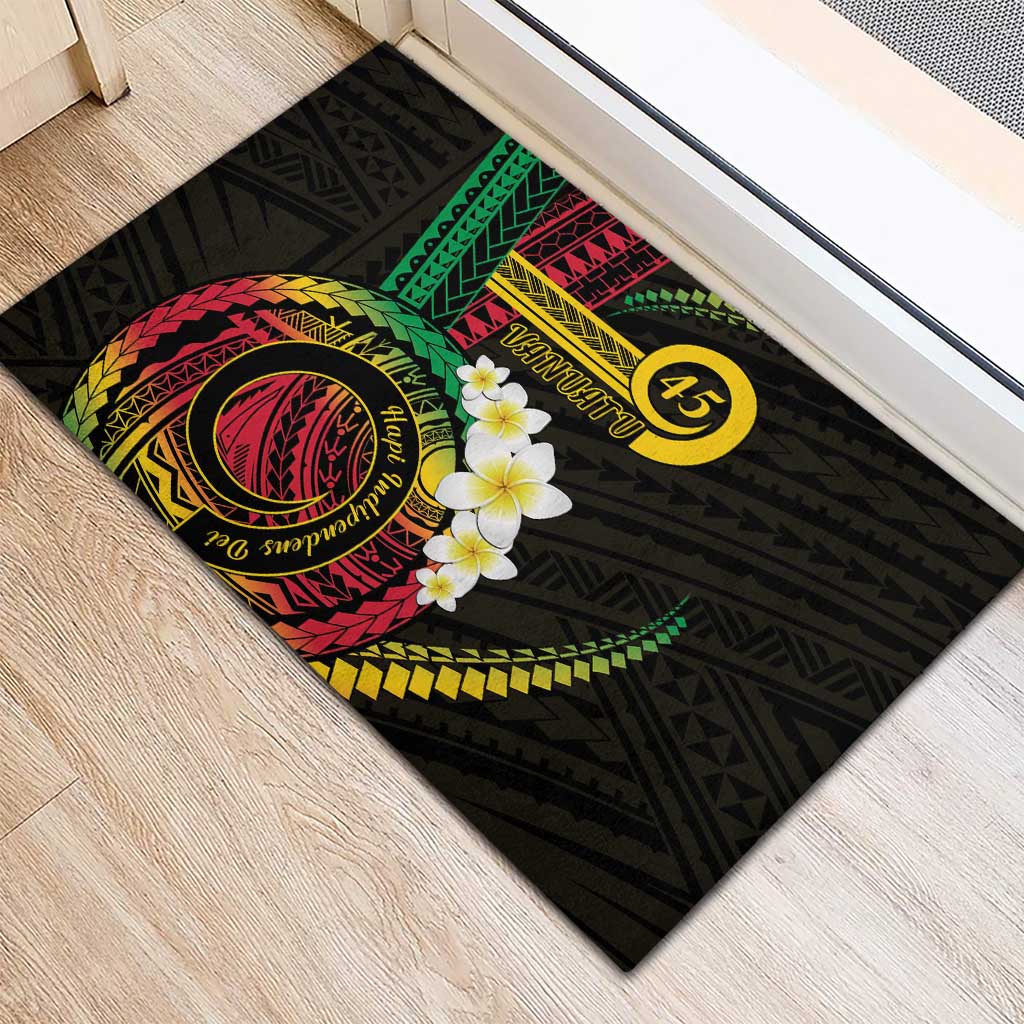 Vanuatu Independence Day Rubber Doormat Yumi 45th Hapi Indipendens Dei LT01