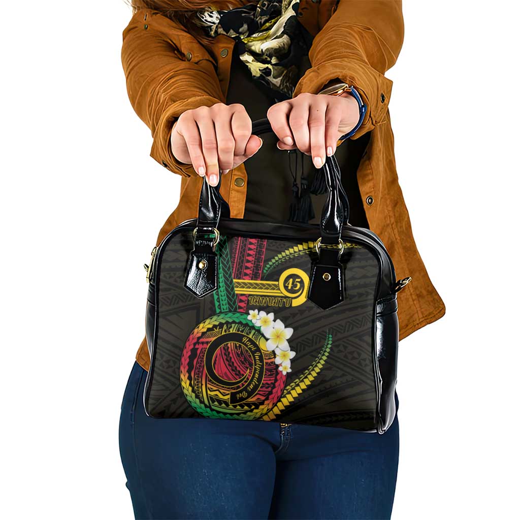 Vanuatu Independence Day Shoulder Handbag Yumi 45th Hapi Indipendens Dei LT01