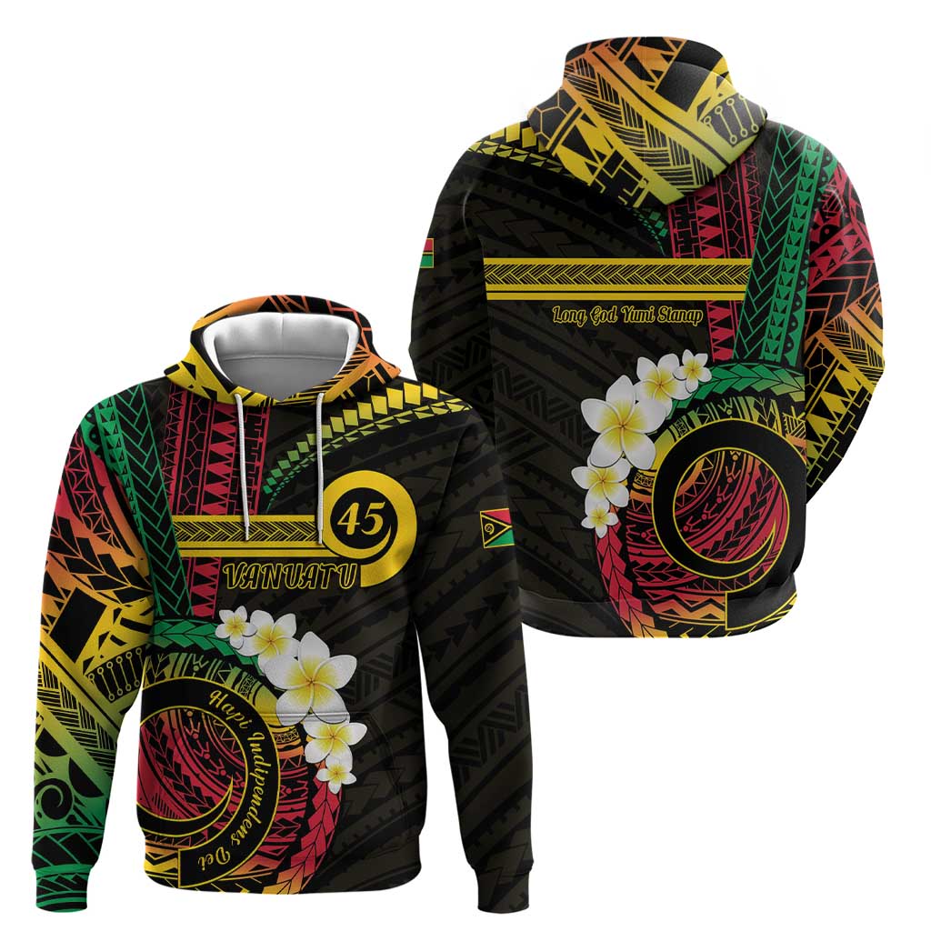 Vanuatu Independence Day Zip Hoodie Yumi 45th Hapi Indipendens Dei LT01