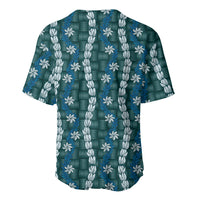 Pikake Maile Tiare Lei Baseball Jersey Polu Lauhala Pattern