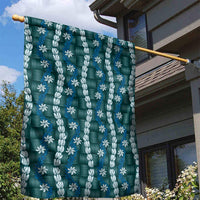 Pikake Maile Tiare Lei Garden Flag Polu Lauhala Pattern