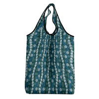 Pikake Maile Tiare Lei Grocery Bag Polu Lauhala Pattern