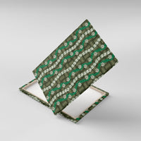 Pikake Maile Tiare Lei Canvas Wall Art Omaomao Lauhala Pattern