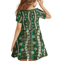 Pikake Maile Tiare Lei Family Matching Off Shoulder Maxi Dress and Hawaiian Shirt Omaomao Lauhala Pattern