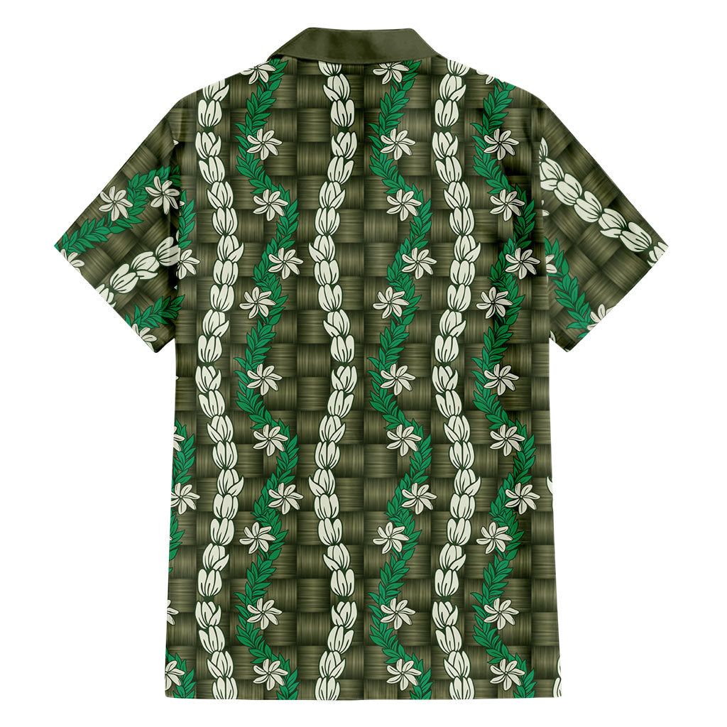Pikake Maile Tiare Lei Hawaiian Shirt Omaomao Lauhala Pattern
