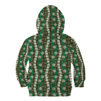 Pikake Maile Tiare Lei Kid Hoodie Omaomao Lauhala Pattern LT01 - Polynesian Pride