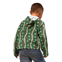 Pikake Maile Tiare Lei Kid Hoodie Omaomao Lauhala Pattern LT01 - Polynesian Pride