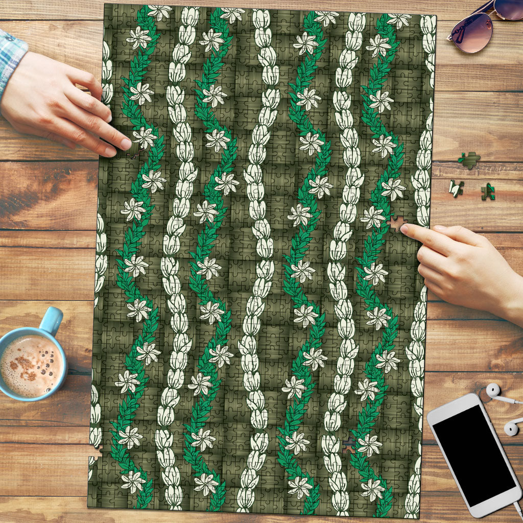 Pikake Maile Tiare Lei Puzzle Omaomao Lauhala Pattern