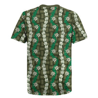 Pikake Maile Tiare Lei Rugby Jersey Omaomao Lauhala Pattern